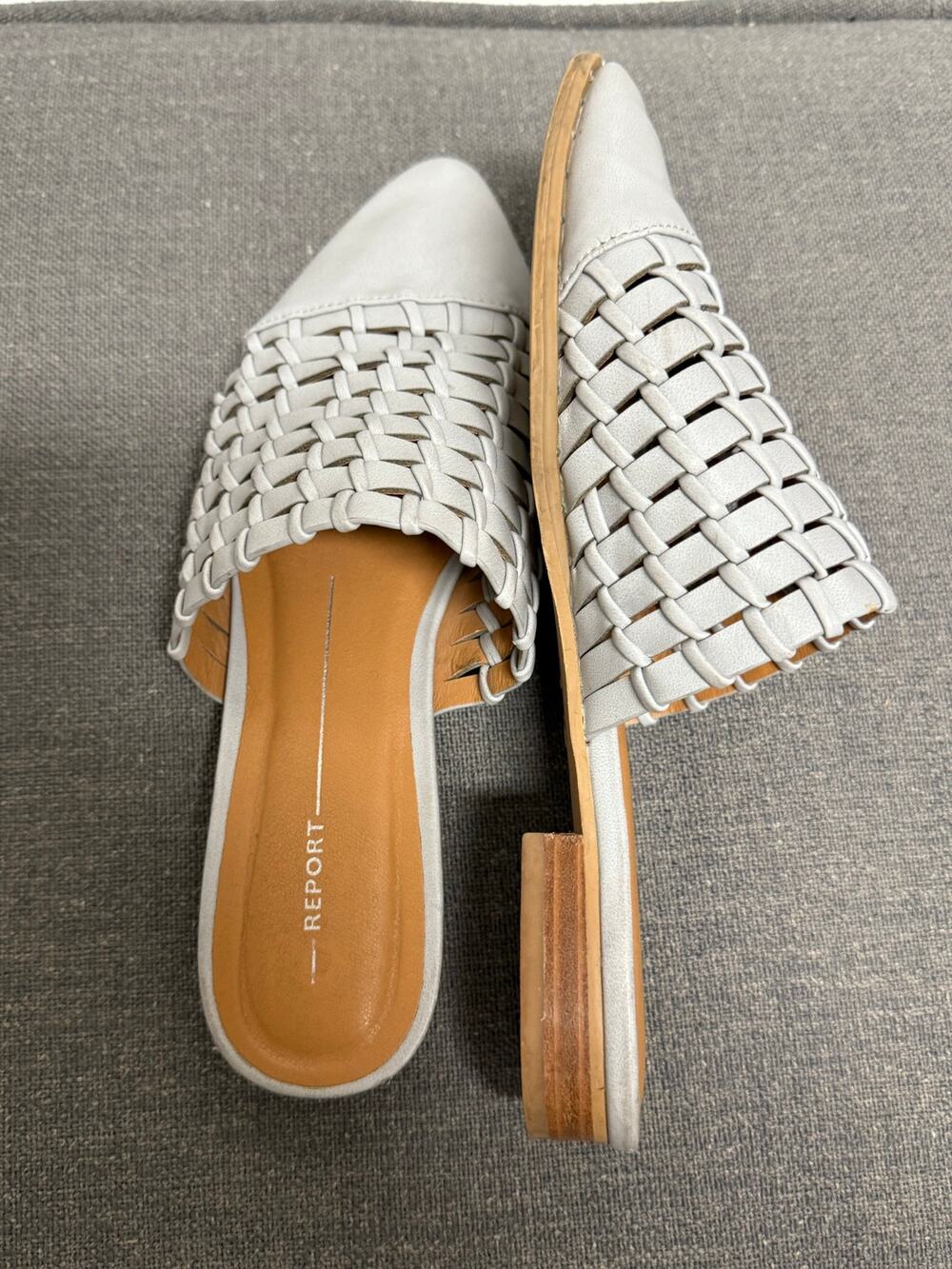 Report Mule Slide on Flats Shoes Gray Women’s size 8